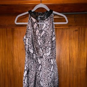 Snake Print Cocktail Dress